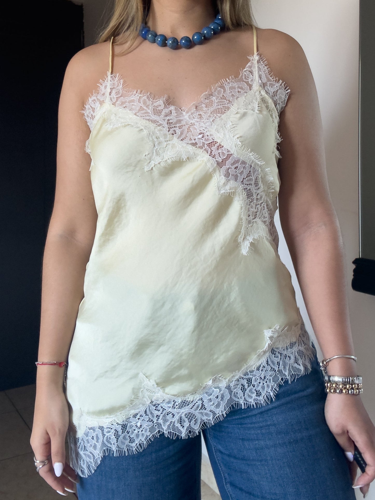 TOP SATIN AMARILLO
