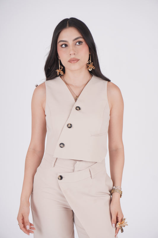 CONJUNTO TAILORING BEIGE