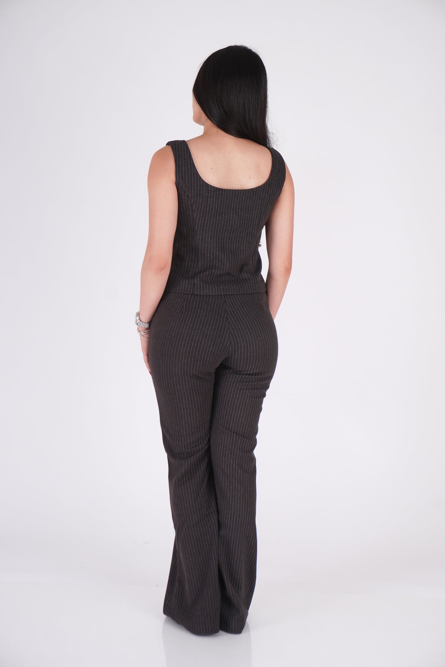 PANTALÓN FLARE HILO METALIZADO