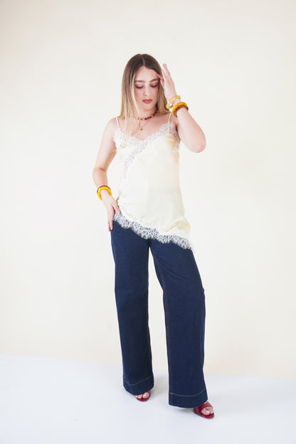 TOP SATIN AMARILLO