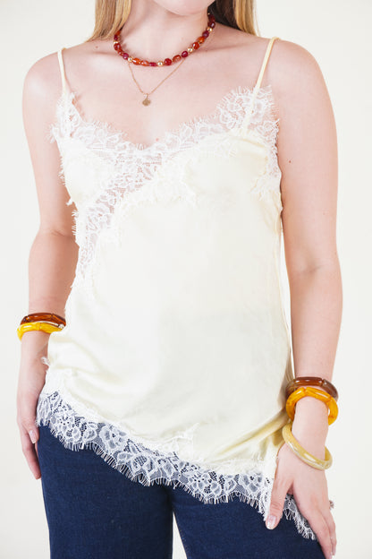 TOP SATIN AMARILLO