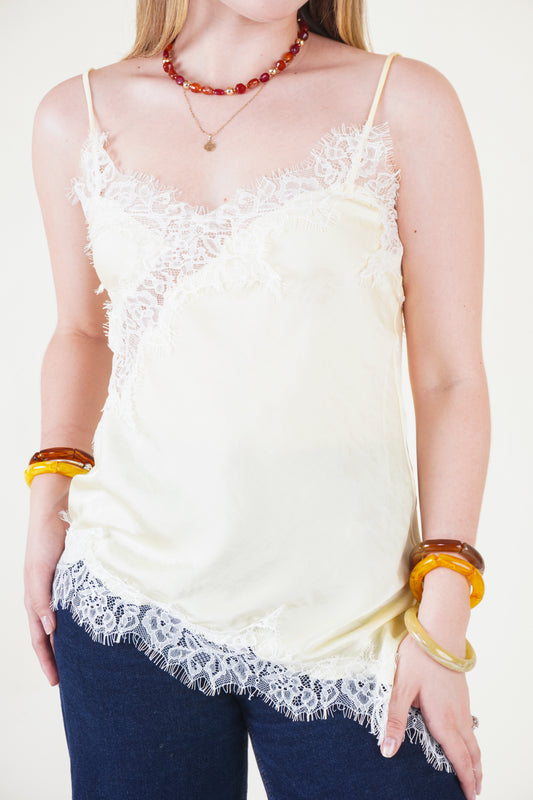 TOP SATIN AMARILLO