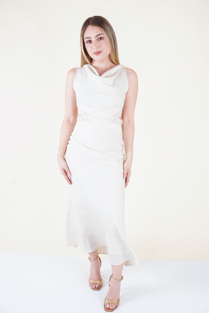 VESTIDO MIDI SATINADO