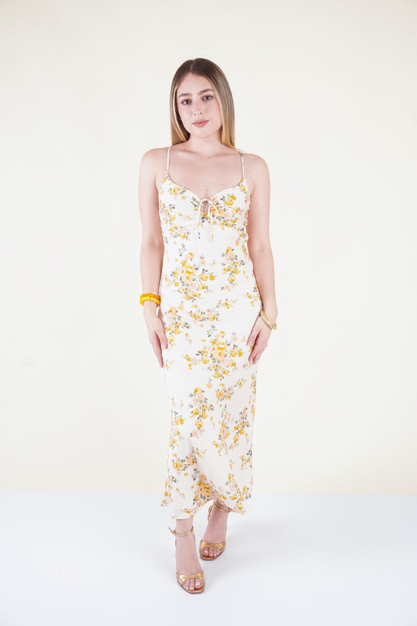 VESTIDO MIDI FLORAL
