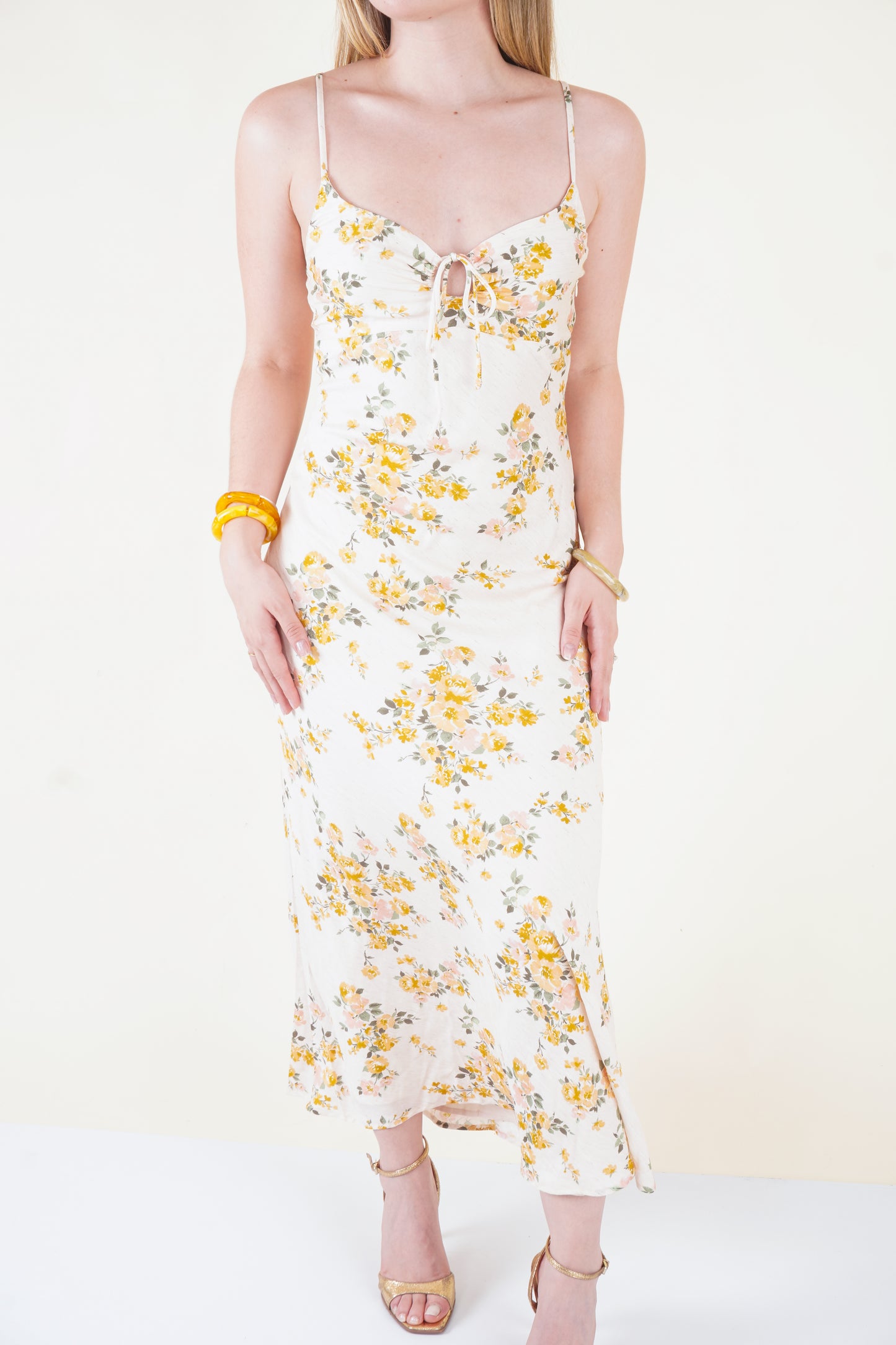 VESTIDO MIDI FLORAL