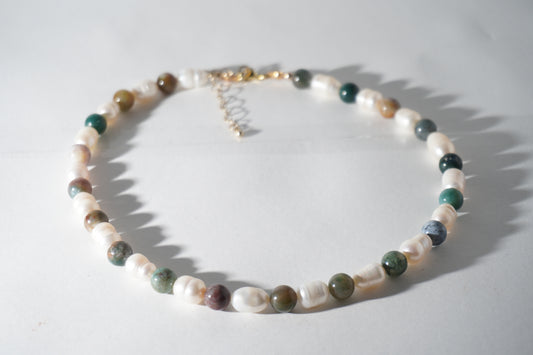 COLLAR AZUL PERLAS