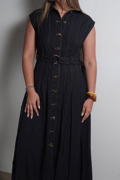 VESTIDO DENIM CINTURÓN