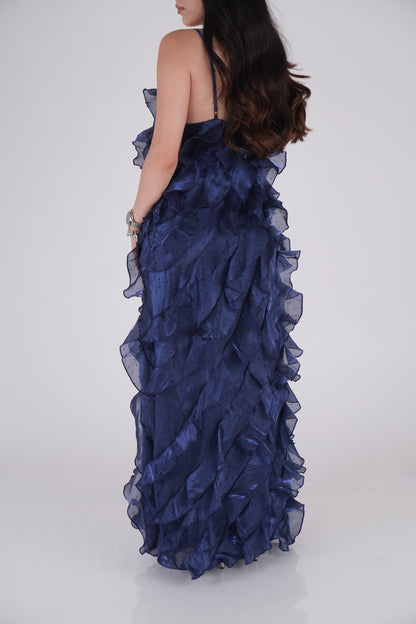 VESTIDO ORGANZA VOLANTES