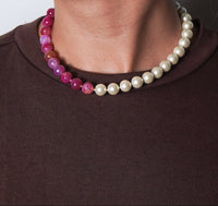 COLLAR BICOLOR PERLAS