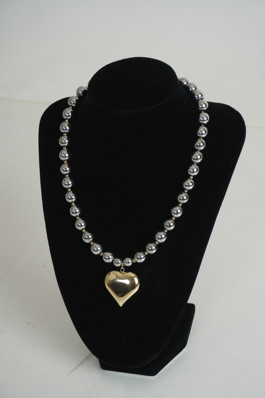 COLLAR CORAZON PLATA