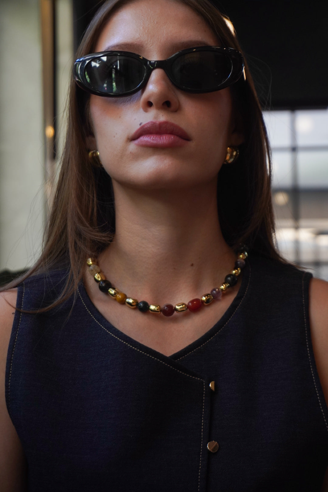 COLLAR FUSION DORADA