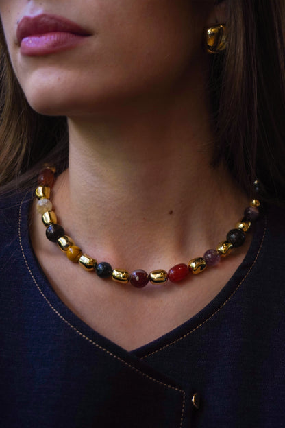 COLLAR FUSION DORADA