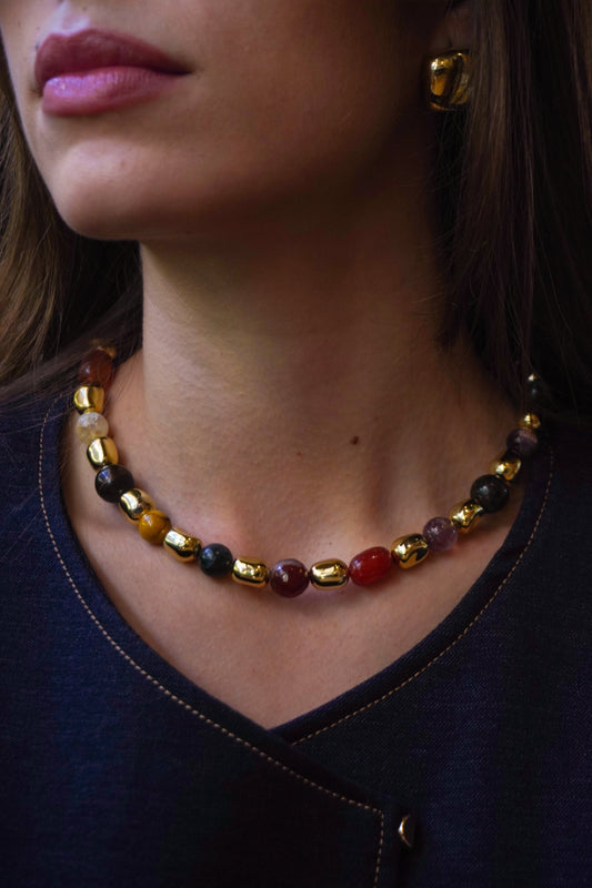 COLLAR FUSION DORADA