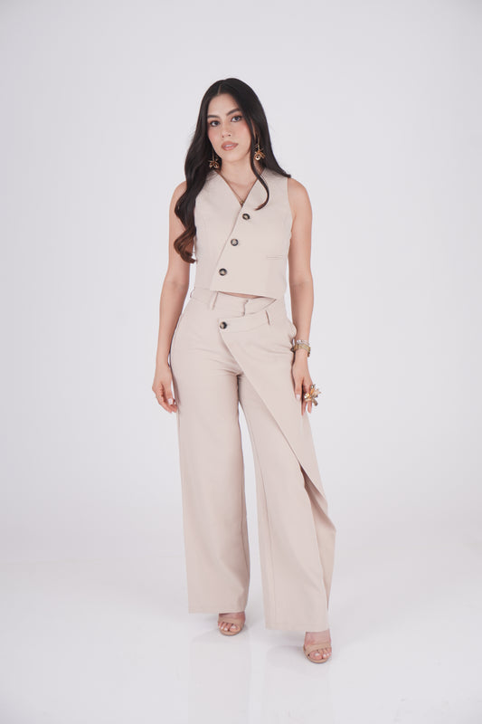 CONJUNTO TAILORING BEIGE