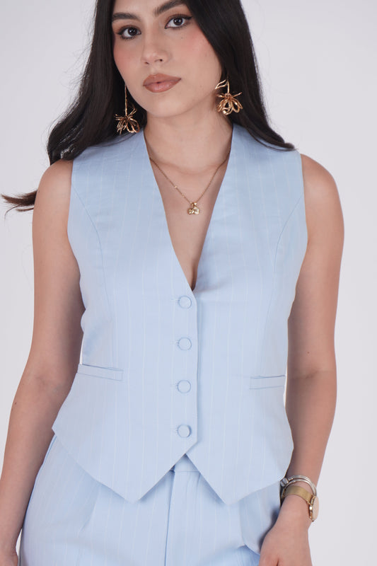 CHALECO TAILORING AZUL