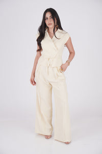 CONJUNTO CHALECO CRUDO