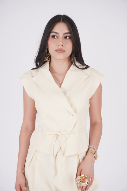 CONJUNTO CHALECO CRUDO