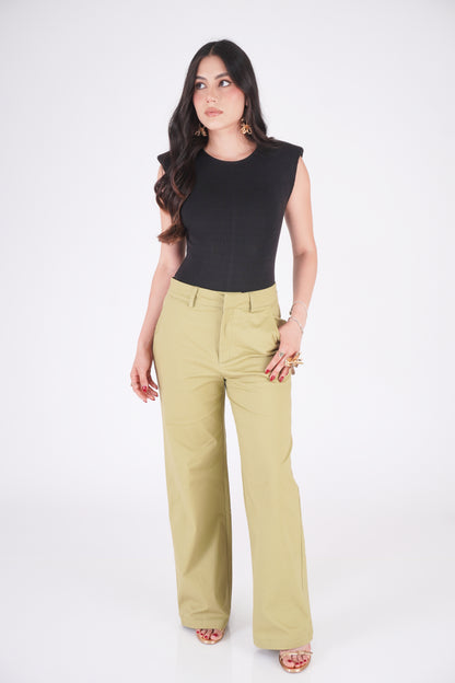 PANTALÓN RECTO TRABILLAS