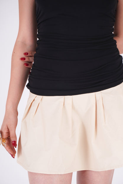 VESTIDO COMBINADO ASIMÉTRICO