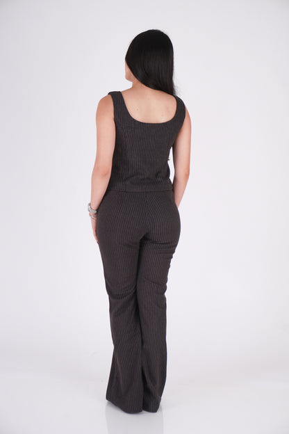 PANTALÓN FLARE HILO METALIZADO