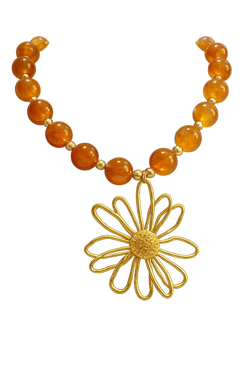 COLLAR FLOR AMBAR