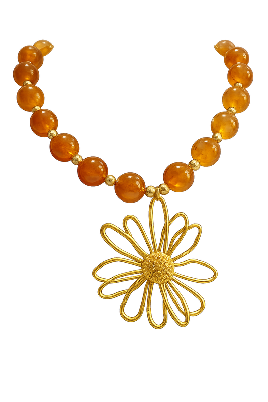 COLLAR FLOR AMBAR